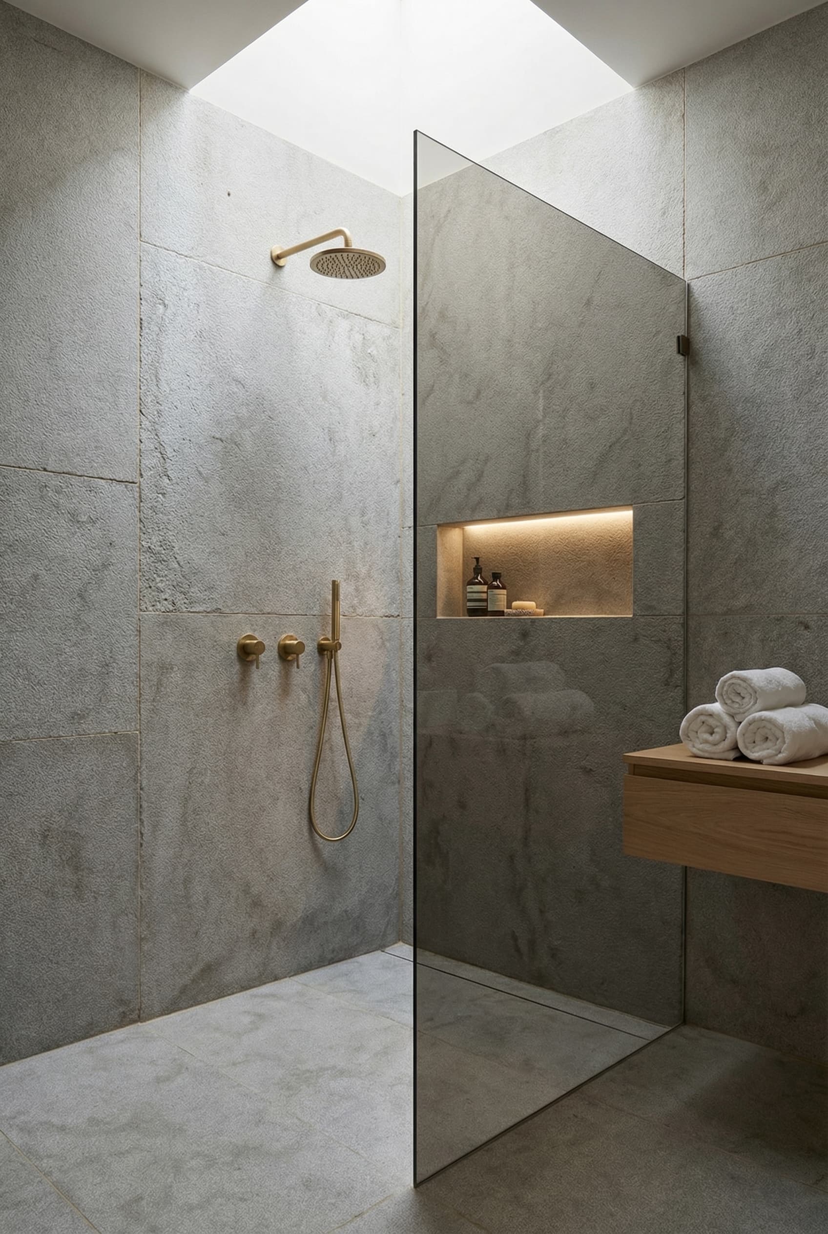 Atlas Grey Castle dans une salle de bain de luxe