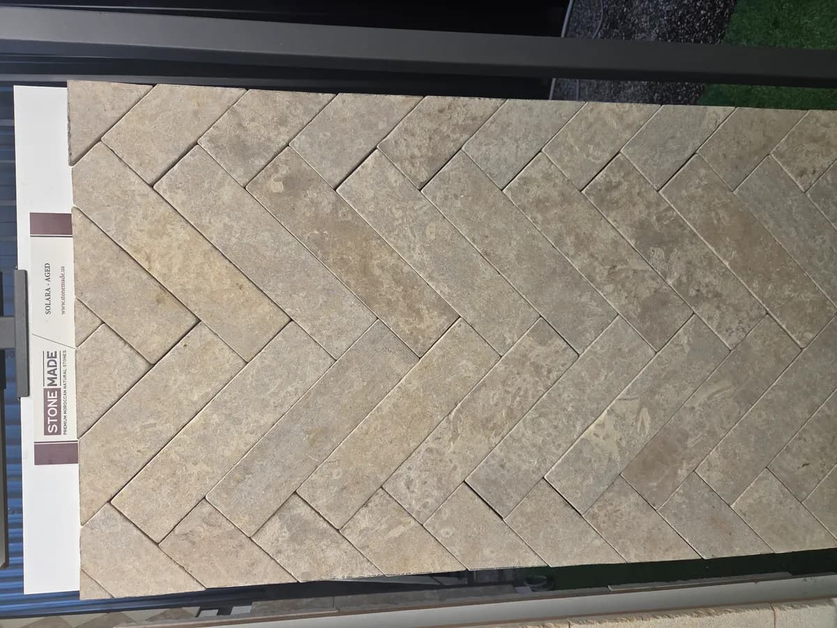 Solara Aged — Solara with Aged finish, Moroccan natural stone texture